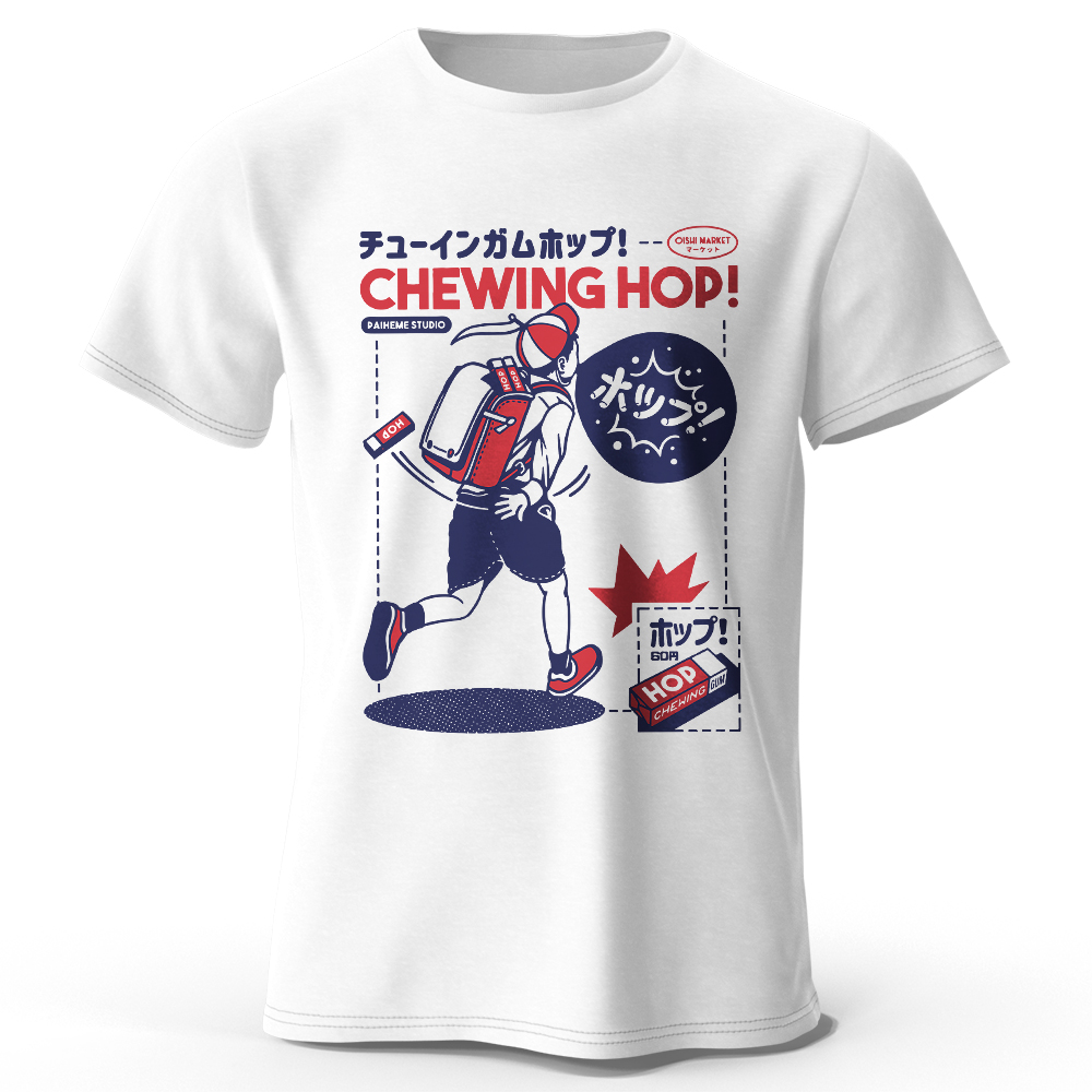 Food In Japanese Snacks - Camiseta com estampa desenhada à mão