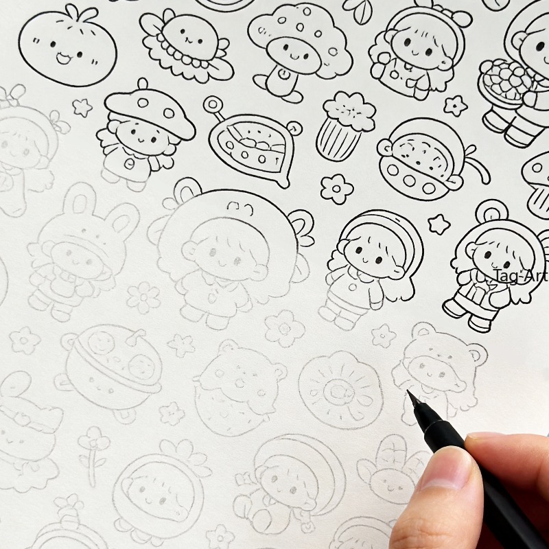 Food Snacks Coloring Book - Livro de desenhos para alívio da
