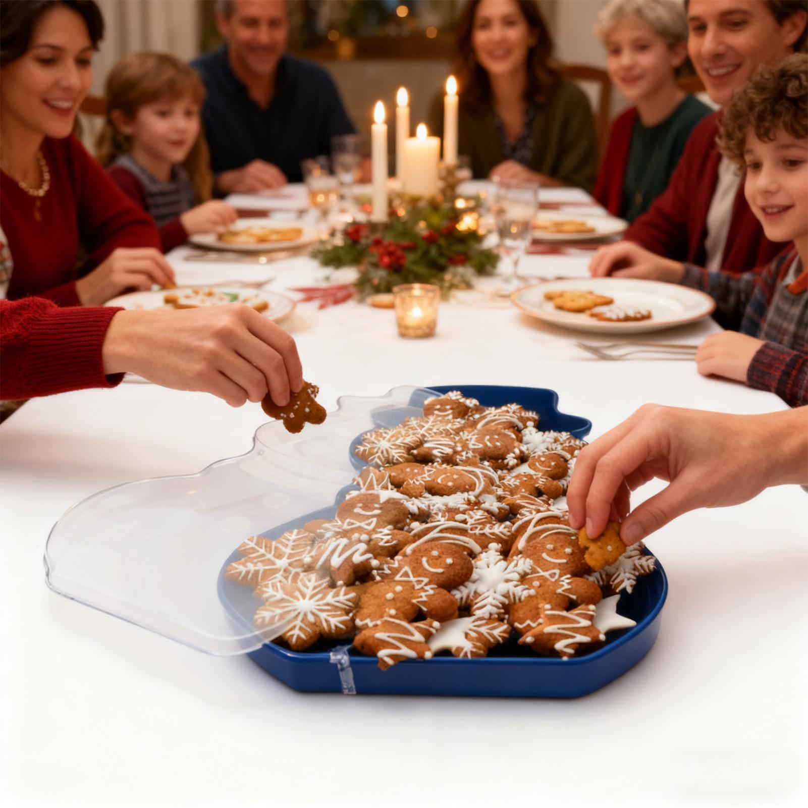 Food Platter Snacks - Bandeja de lanche de natal organizador