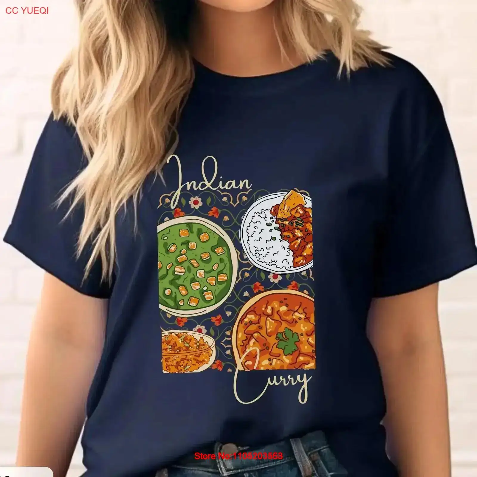Food Snacks Indian - Curry indiano art t camisa manteiga