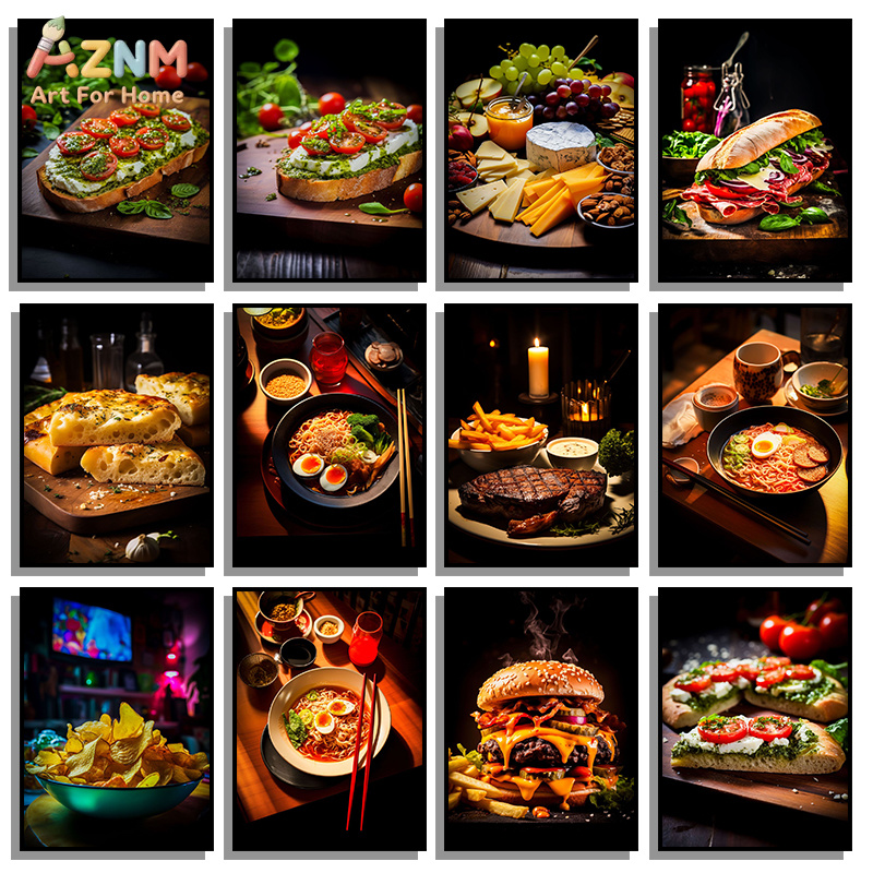 Food Platter Snacks - Pôster de Parede Sem Moldura AZNM