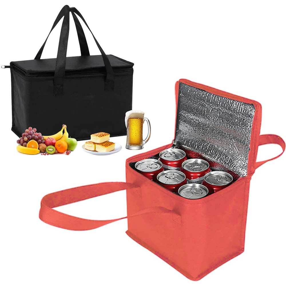 Food Snacks Delivery - Bolsa Térmica Portátil para Almoço, Dobrável,