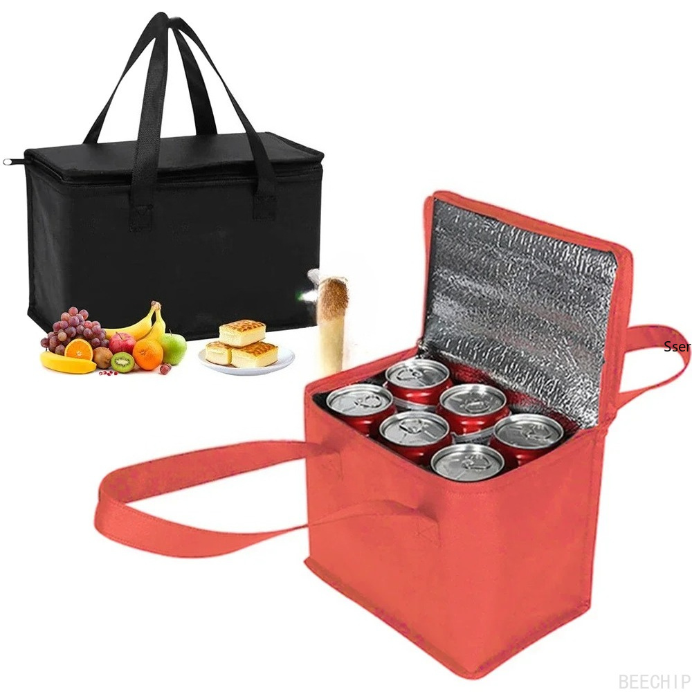 Food Snacks Delivery - Bolsa Térmica Portátil para Almoço, Dobrável,