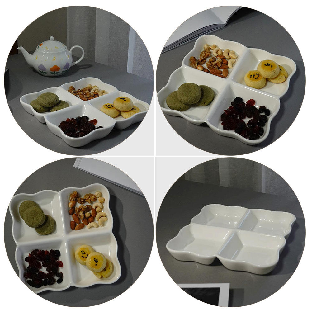 Prato de Cerâmica com 4 Compar - Food In Japanese Snacks avaliação e preço