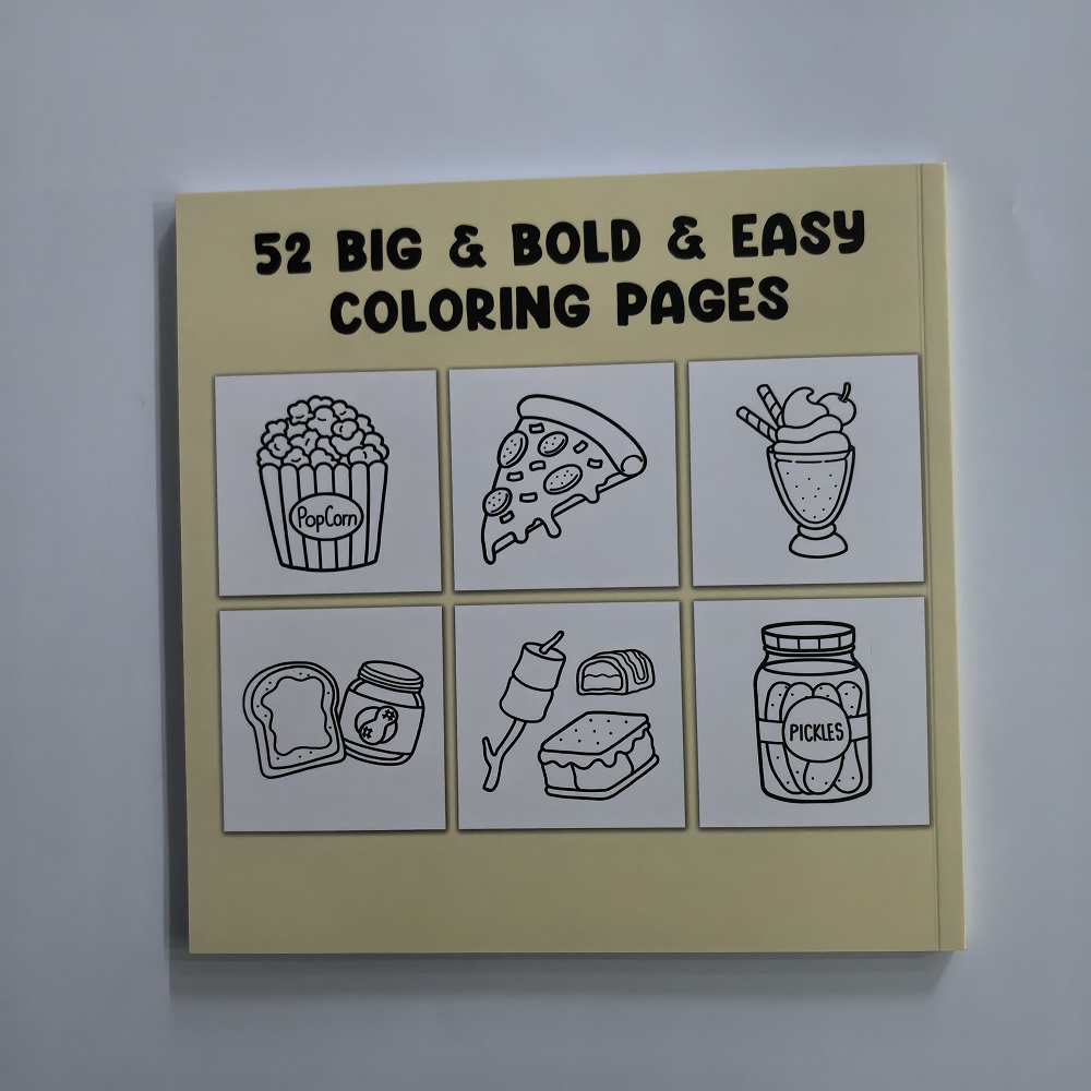 Livro para colorir de alimento - Food Snacks Coloring Book avaliação e preço