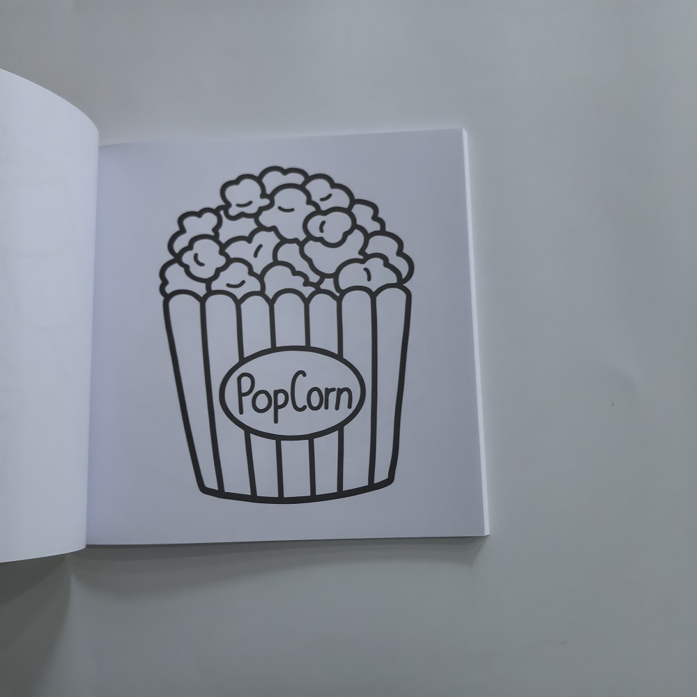 Livro para colorir de alimento - Food Snacks Coloring Book avaliação e preço