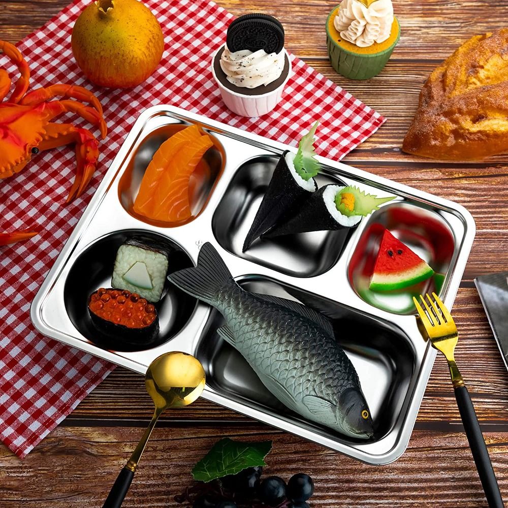 Prato Retangular de Aço Inoxid - Food Platter Snacks avaliação e preço