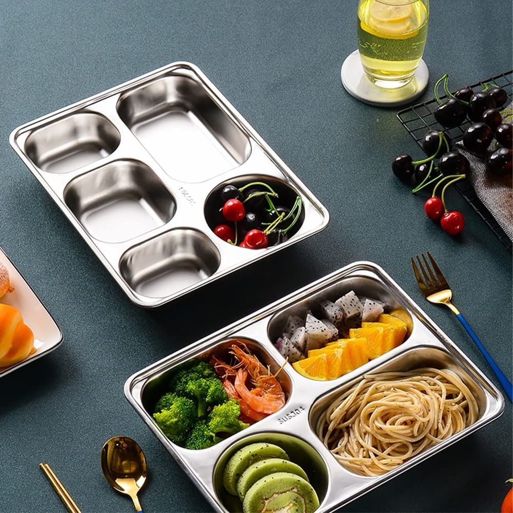 Prato Retangular de Aço Inoxid - Food Platter Snacks avaliação e preço
