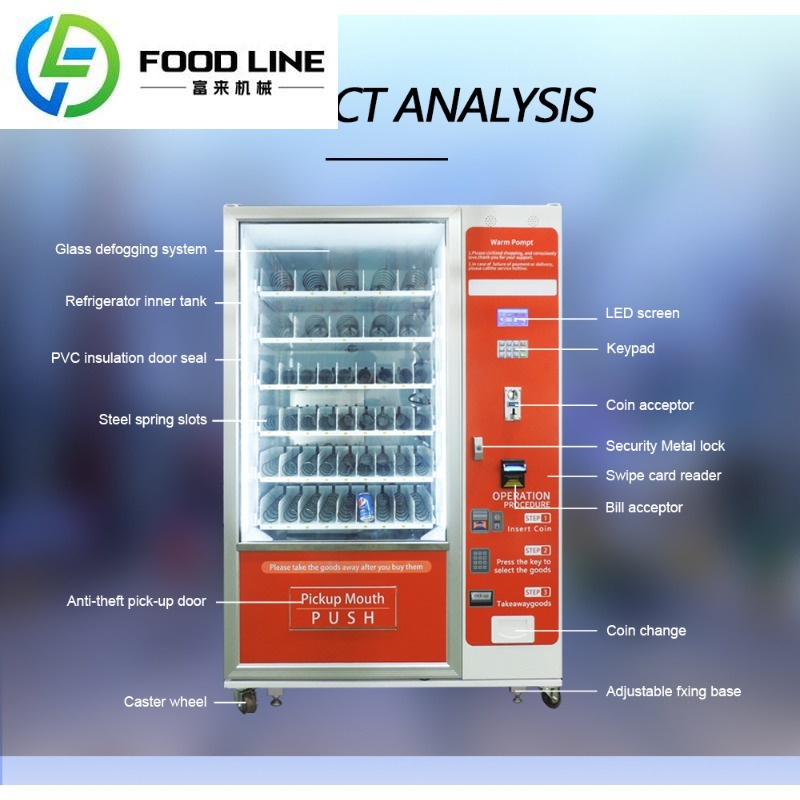 Máquina de Venda Automática Pe - Food Drink Snacks avaliação e preço