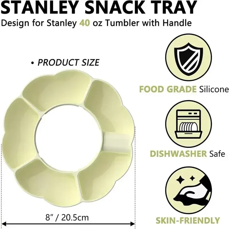 Reutilizável Silicone Snack Pl - Food Platter Snacks avaliação e preço