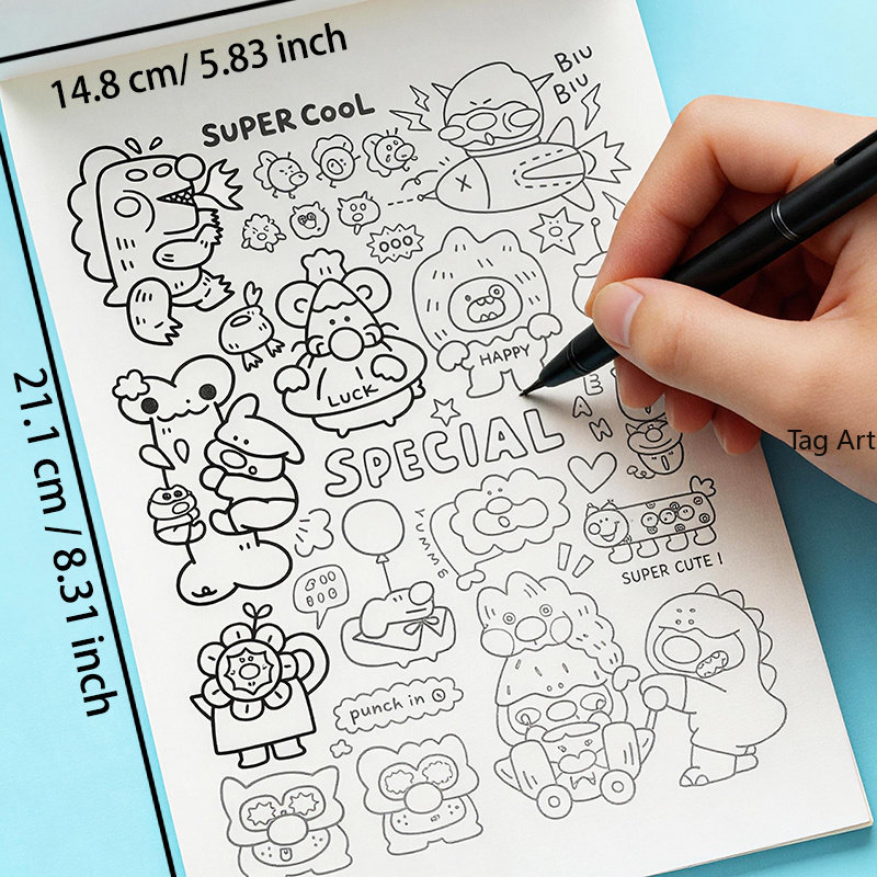 Livro de desenhos para alívio  - Food Snacks Coloring Book avaliação e preço
