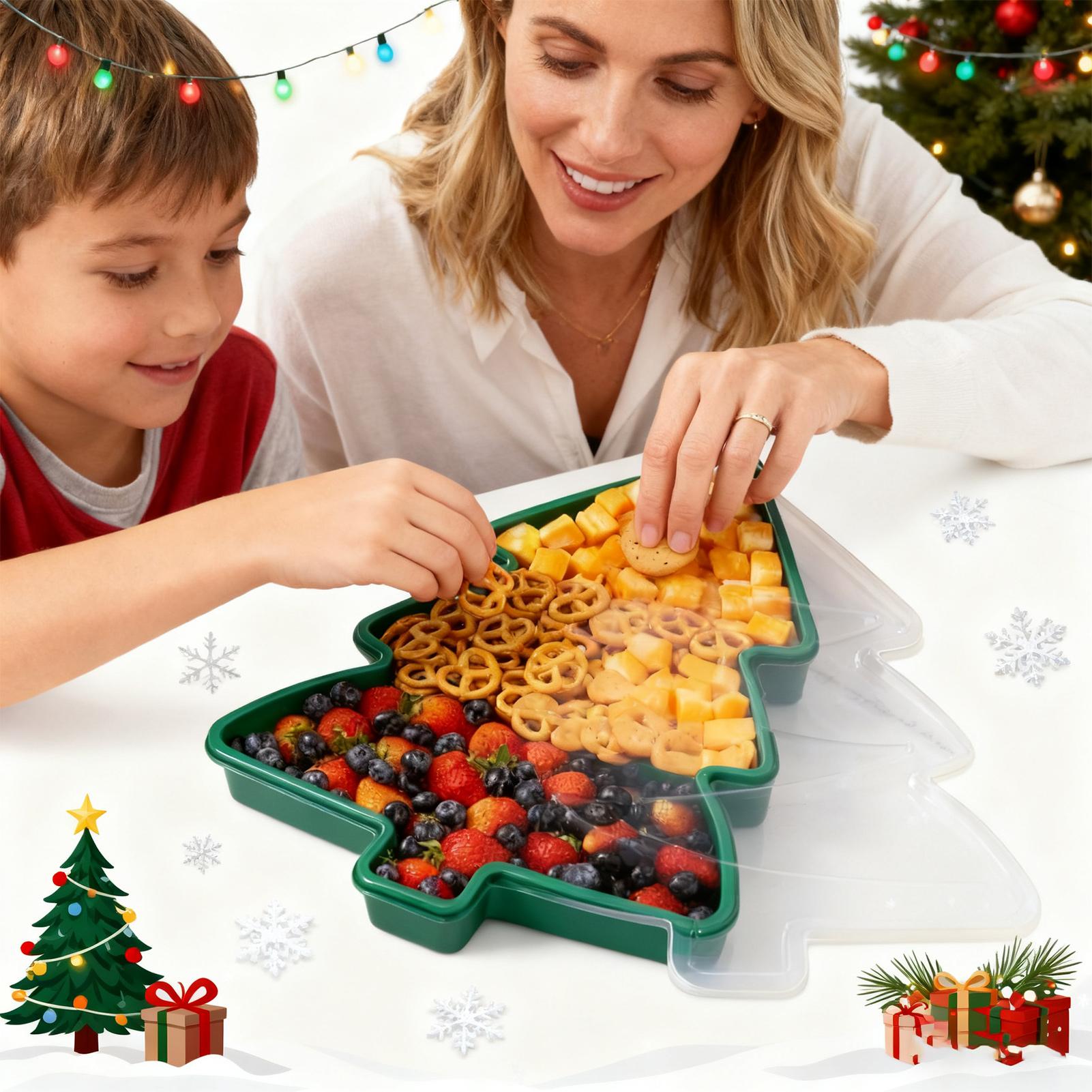 Bandeja de lanche de natal org - Food Platter Snacks avaliação e preço