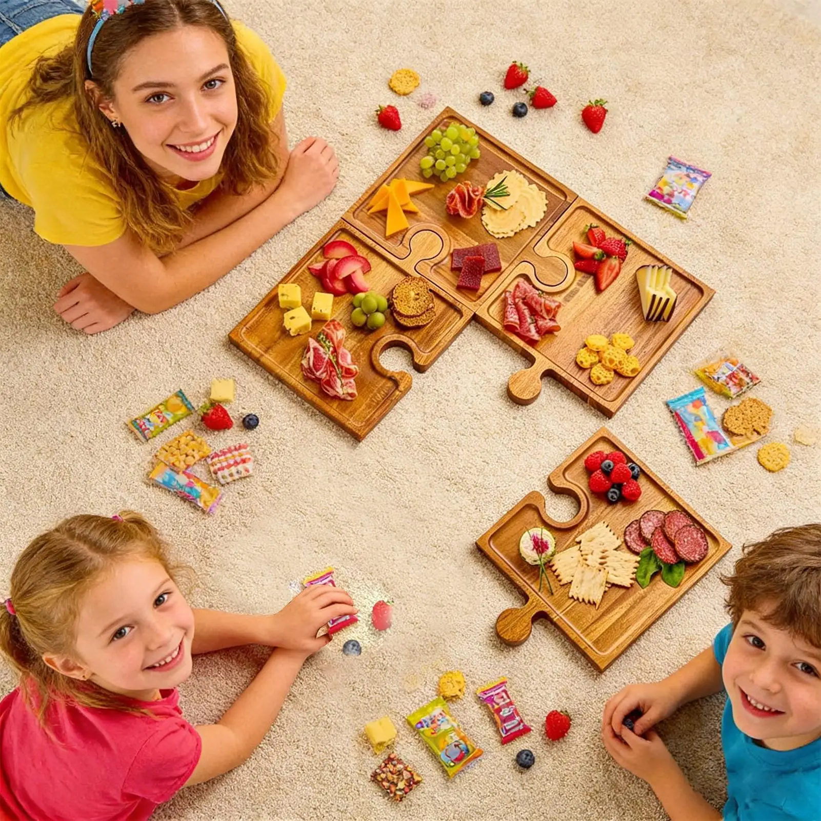 Bandeja de madeira para servir - Food Platter Snacks avaliação e preço