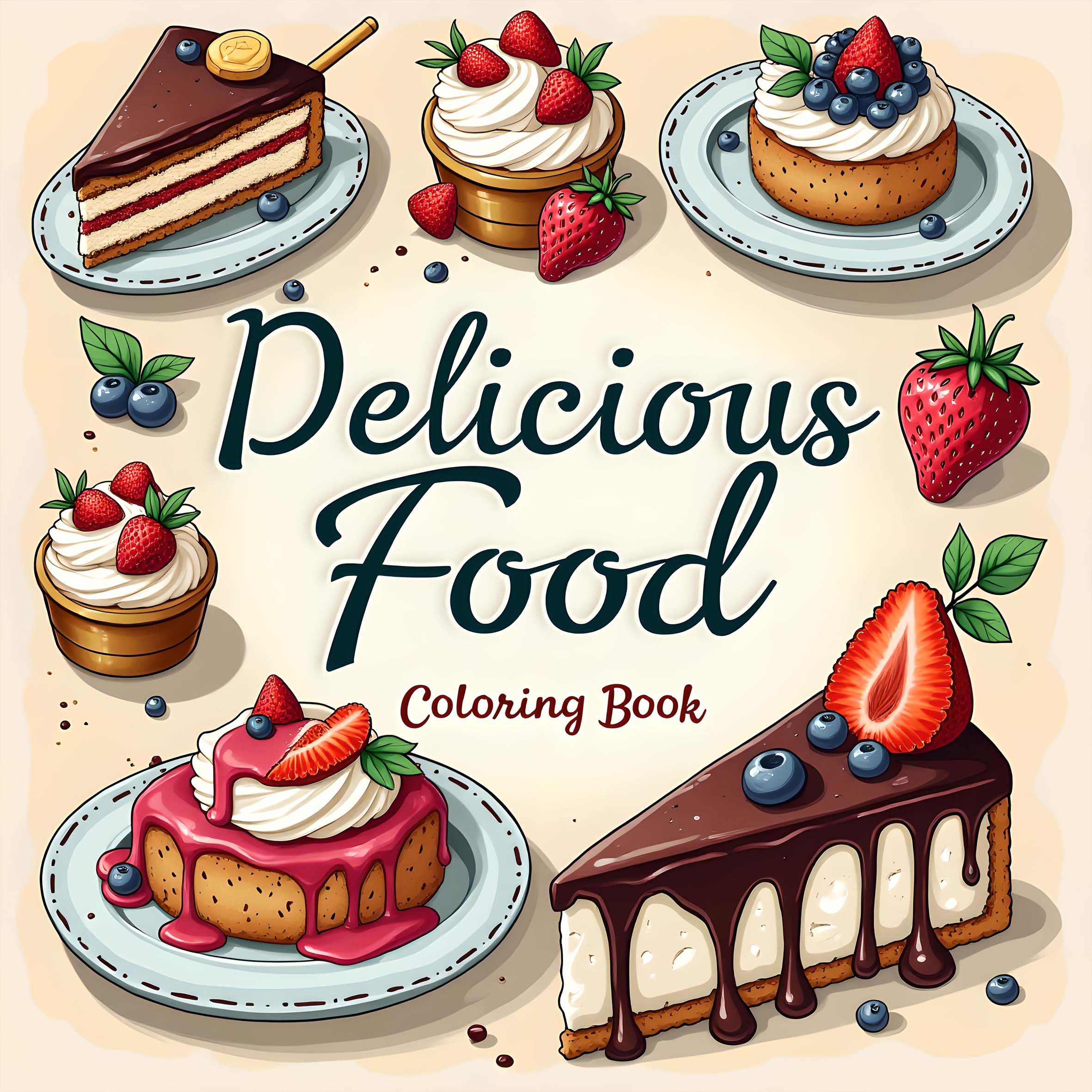 Livro de Colorir Estilo Comida - Food Snacks Coloring Book avaliação e preço