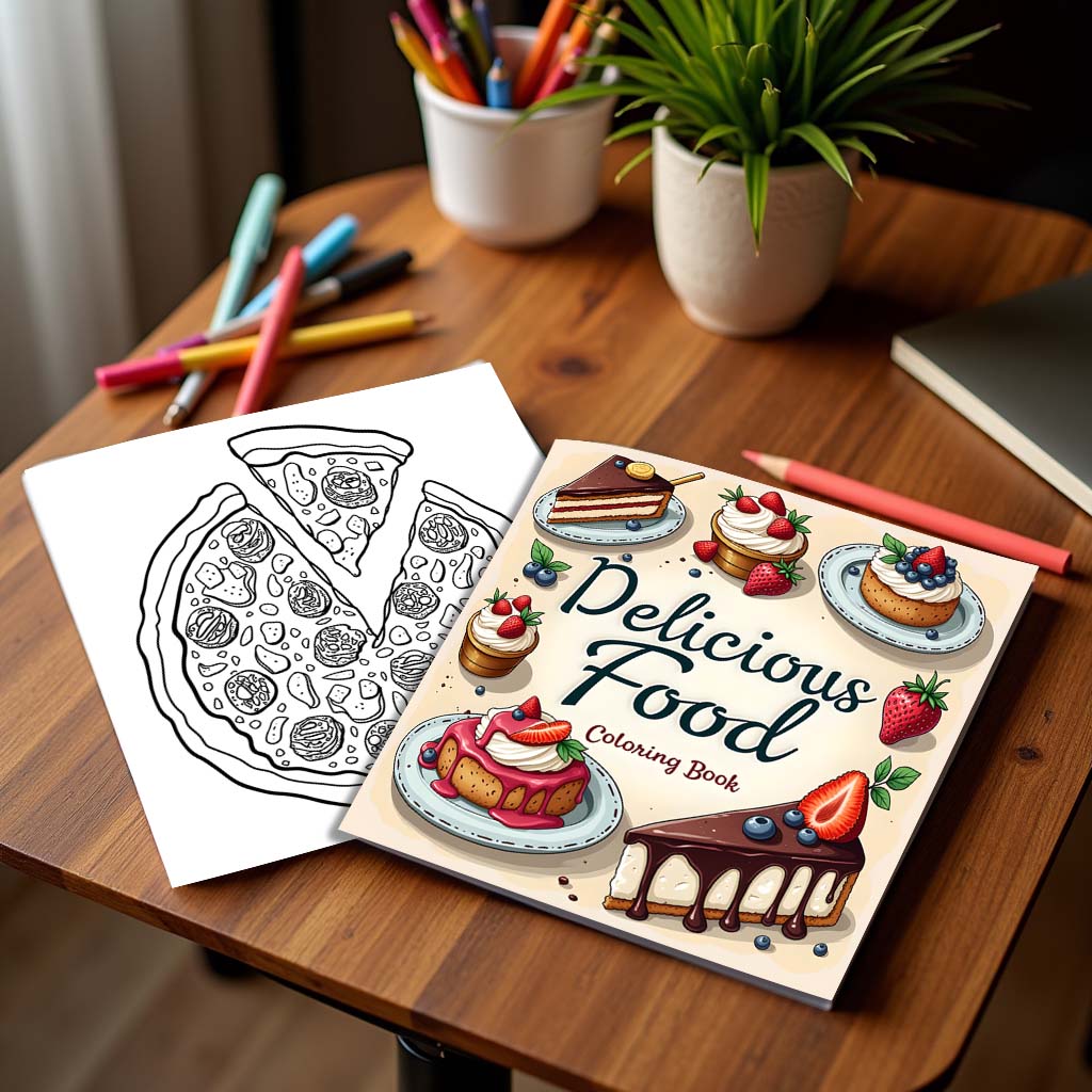 Livro de Colorir Estilo Comida - Food Snacks Coloring Book avaliação e preço