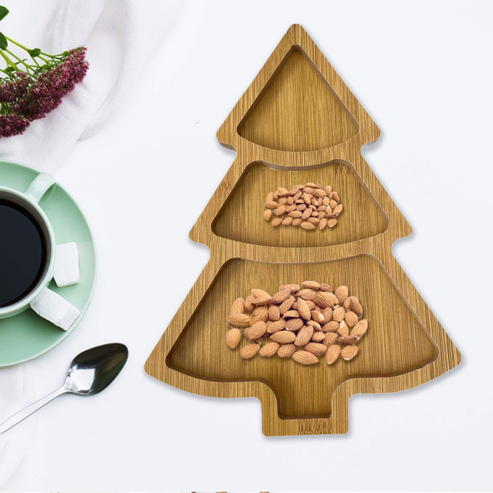 Bandeja de servir em forma de  - Xmas Food Snacks avaliação e preço