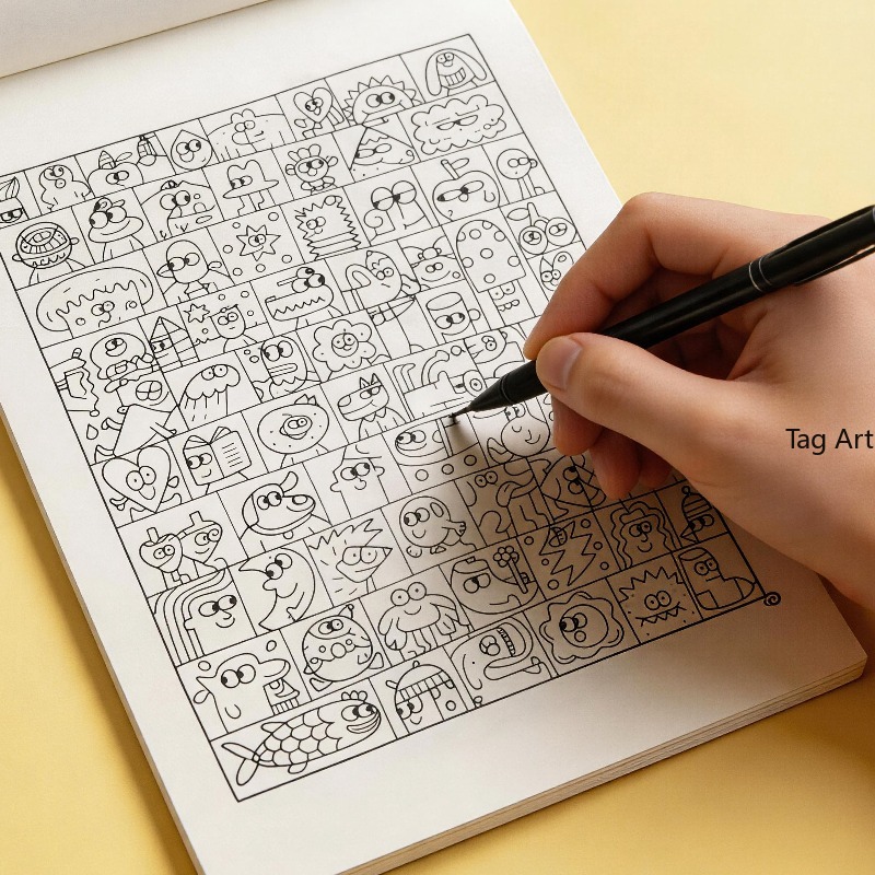 Livro de desenhos para alívio  - Food Snacks Coloring Book avaliação e preço