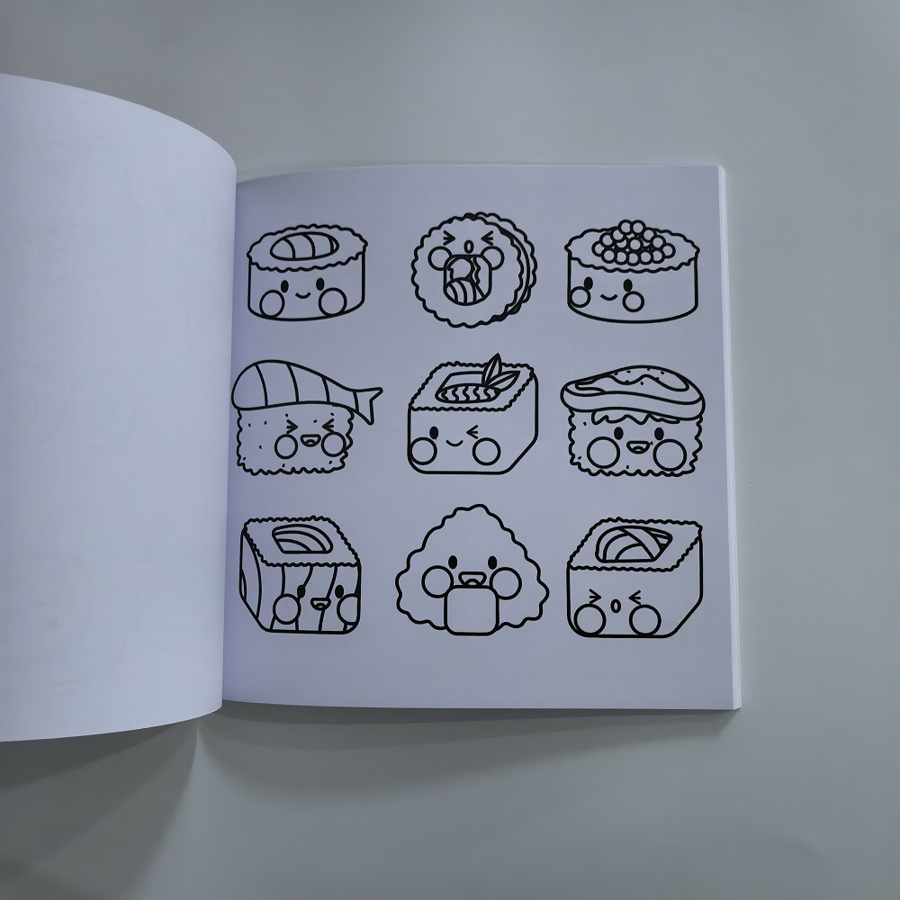 Livro para colorir fácil e ous - Food Snacks Coloring Book avaliação e preço