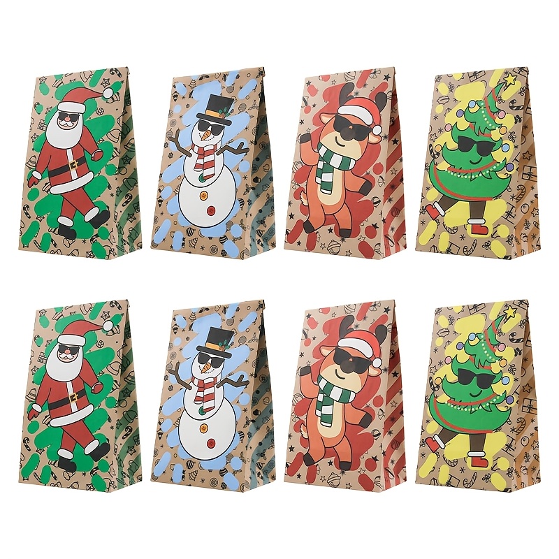Sacolas de Papel para Natal 24 - Xmas Food Snacks avaliação e preço