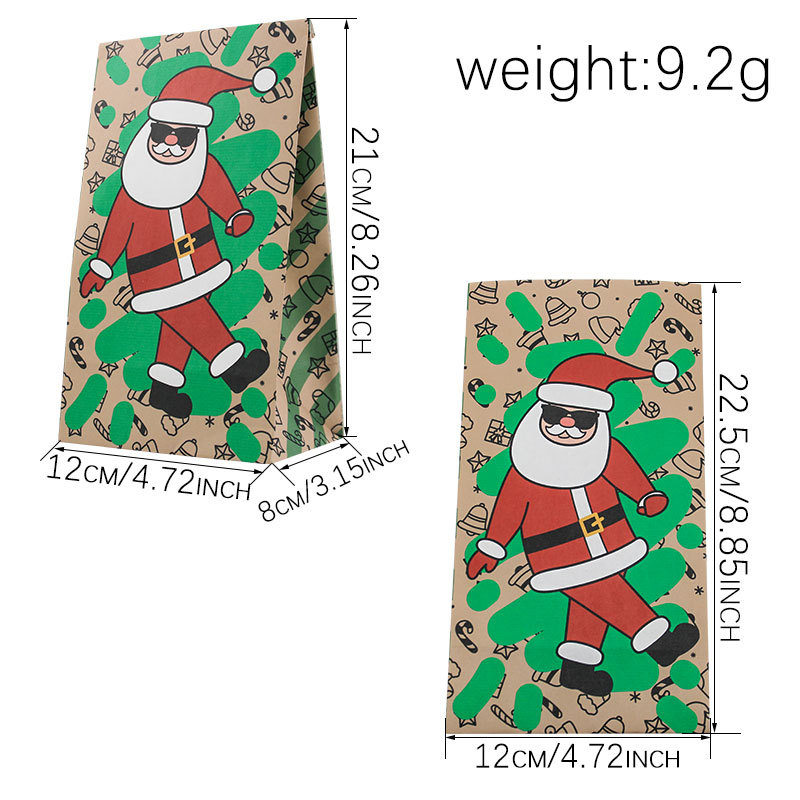 Sacolas de Papel para Natal 24 - Xmas Food Snacks avaliação e preço