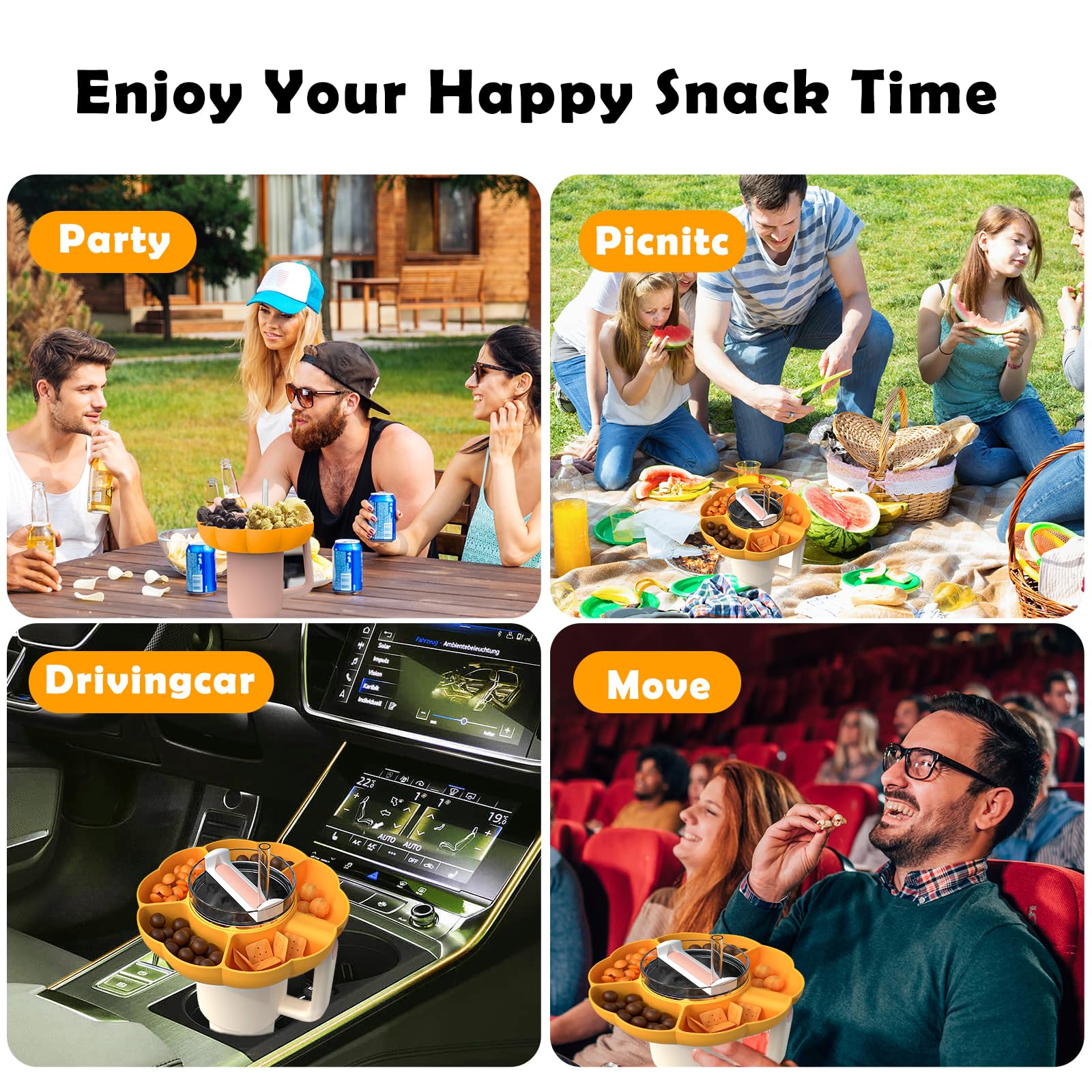 Reutilizáveis Silicone Snack P - Food Platter Snacks avaliação e preço