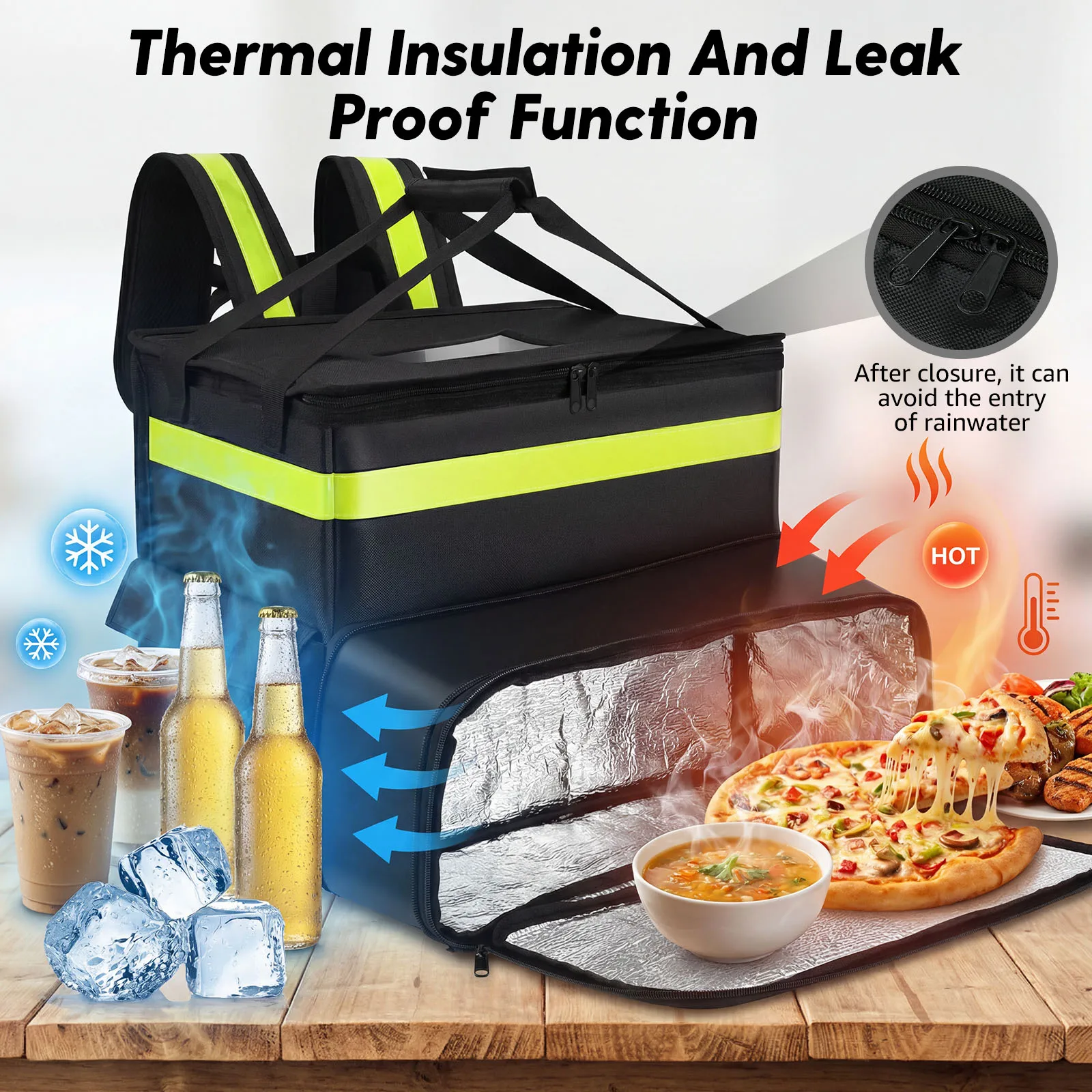 Mochila Térmica Isolada para E - Food Snacks Delivery avaliação e preço