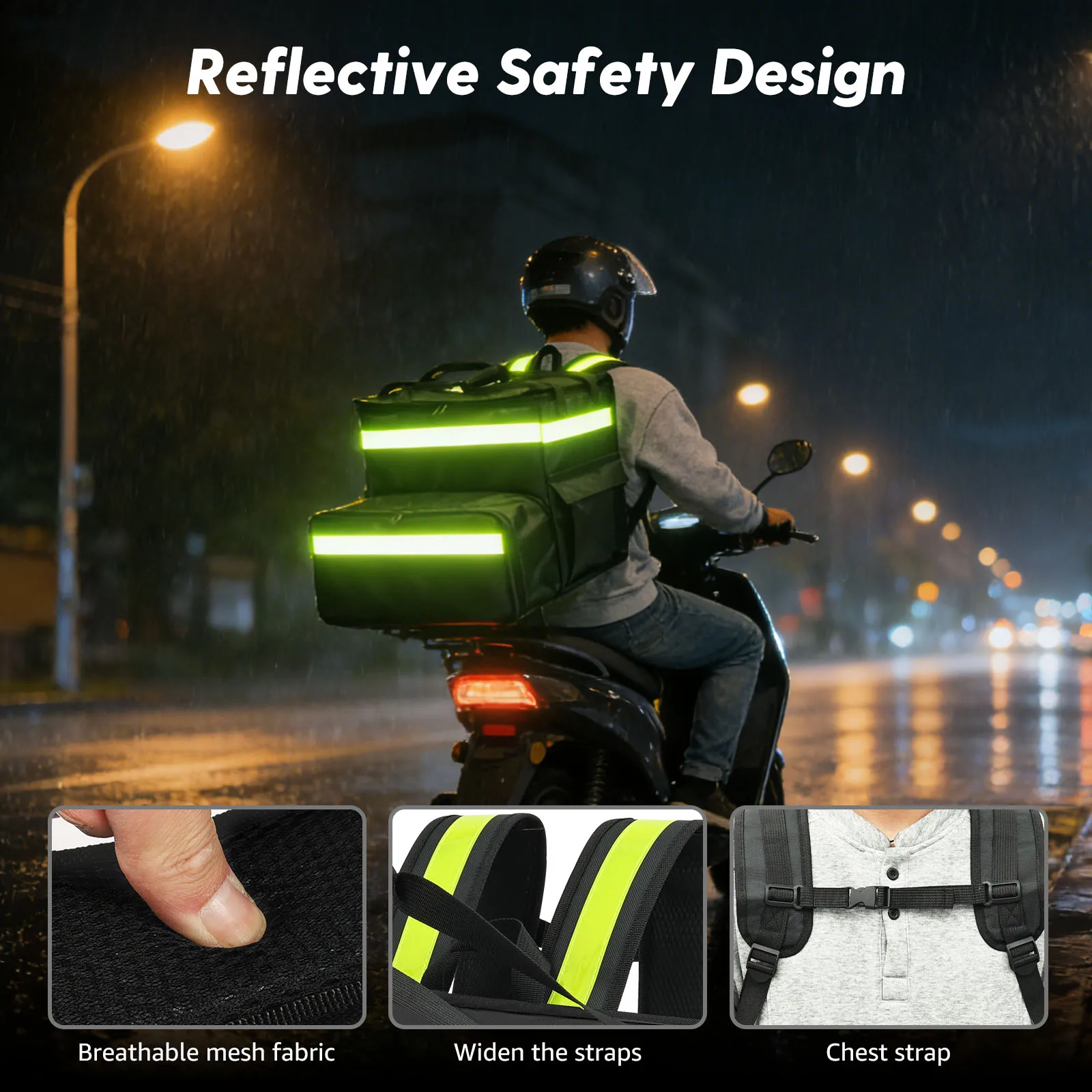 Mochila Térmica Isolada para E - Food Snacks Delivery avaliação e preço