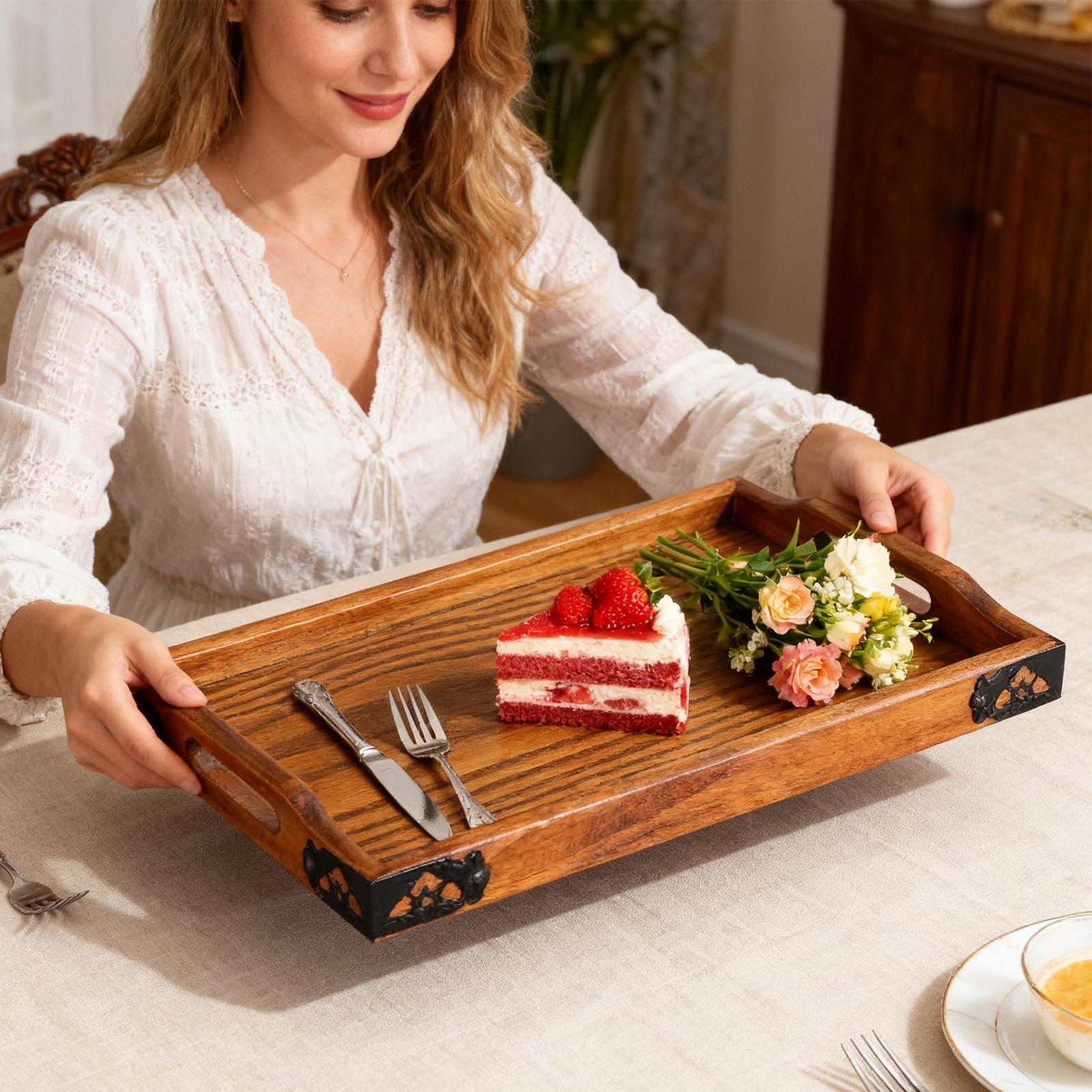 Bandeja de madeira para servir - Food Platter Snacks avaliação e preço